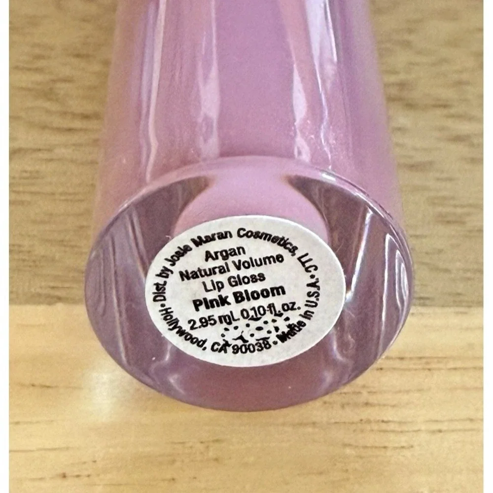 Josie Maran Argan‎ Natural Volume Lip Gloss, PINK BLOOM, 0.10 fl oz-NEW/ NO BOX